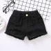 【18M-13Y】Girl Summer Casual Multicolor Ripped Washed Denim Shorts