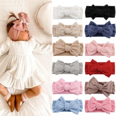 Baby Cotton Elastic Seamless Bowknot Headband