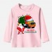 【12M-9Y】Unisex Kid Cotton Stain Resistant Christmas Truck Print Long Sleeve Tee