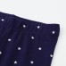 【18M-7Y】Girls Navy Blue Christmas Embroidered Leggings