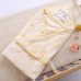 93 93cm Newborn Baby Wrapped Spring Autumn Winter Supplies Thick Warm Flannel Quilt Towel  Light Yellow Cat