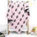 Baby Knit Christmas Tree Hug Blanket out Shawl Cover  Pink